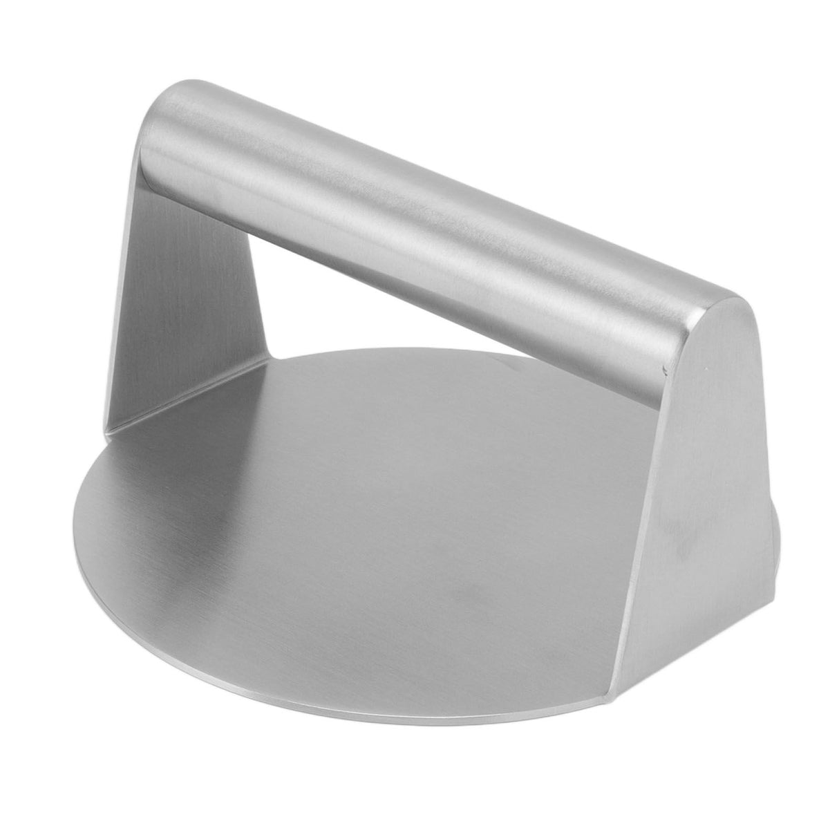 Meat Press Manual Stick Free Comfortable Handle 304 Stainless Steel Round Burger Press for Bacon Steak Grilling