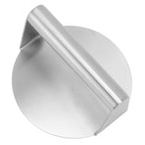 Meat Press Manual Stick Free Comfortable Handle 304 Stainless Steel Round Burger Press for Bacon Steak Grilling - Top-Down View