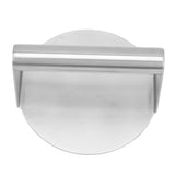 Meat Press Manual Stick Free Comfortable Handle 304 Stainless Steel Round Burger Press for Bacon Steak Grilling