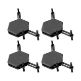 4Pcs Hexagonal Coaster Stylish Adjustable Multipurpose Hexagonal Coasters for Drinks and Small Objects Black