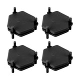 4Pcs Hexagonal Coaster Stylish Adjustable Multipurpose Hexagonal Coasters for Drinks and Small Objects Black