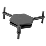 4Pcs Hexagonal Coaster Stylish Adjustable Multipurpose Hexagonal Coasters for Drinks and Small Objects Black