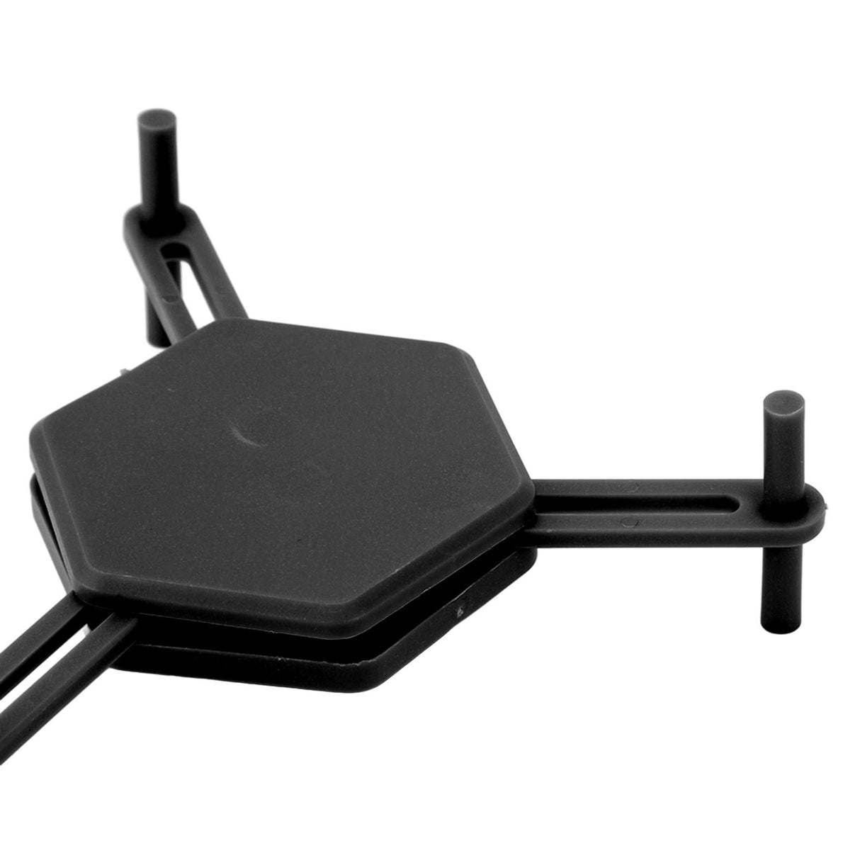 4Pcs Hexagonal Coaster Stylish Adjustable Multipurpose Hexagonal Coasters for Drinks and Small Objects Black