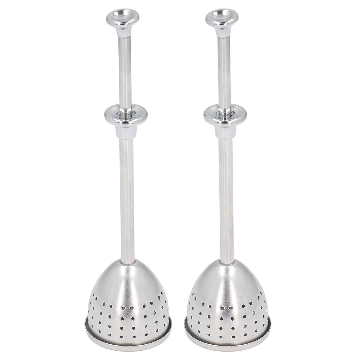 2Pcs Tea Strainer Long Handle Stainless Steel Infuser Filter Reusable Teapot Interval Diffuser