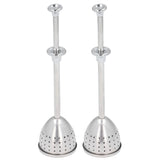 2Pcs Tea Strainer Long Handle Stainless Steel Infuser Filter Reusable Teapot Interval Diffuser