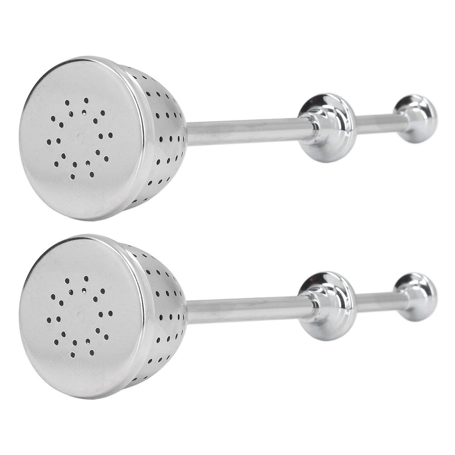 2Pcs Tea Strainer Long Handle Stainless Steel Infuser Filter Reusable Teapot Interval Diffuser