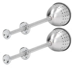 2Pcs Tea Strainer Long Handle Stainless Steel Infuser Filter Reusable Teapot Interval Diffuser
