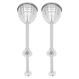 2Pcs Tea Strainer Long Handle Stainless Steel Infuser Filter Reusable Teapot Interval Diffuser