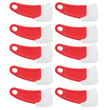 10 Pcs Silicone Spatula Flexible Hook Hole Design PP Handle Kitchen Silicone Spatula for Cake Pasta Baking Cooking Red
