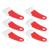 10 Pcs Silicone Spatula Flexible Hook Hole Design PP Handle Kitchen Silicone Spatula for Cake Pasta Baking Cooking Red