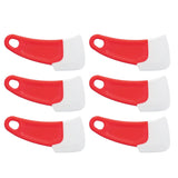 10 Pcs Silicone Spatula Flexible Hook Hole Design PP Handle Kitchen Silicone Spatula for Cake Pasta Baking Cooking Red