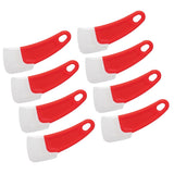 10 Pcs Silicone Spatula Flexible Hook Hole Design PP Handle Kitchen Silicone Spatula for Cake Pasta Baking Cooking Red