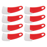10 Pcs Silicone Spatula Flexible Hook Hole Design PP Handle Kitchen Silicone Spatula for Cake Pasta Baking Cooking Red