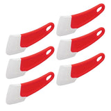 10 Pcs Silicone Spatula Flexible Hook Hole Design PP Handle Kitchen Silicone Spatula for Cake Pasta Baking Cooking Red