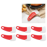 10 Pcs Silicone Spatula Flexible Hook Hole Design PP Handle Kitchen Silicone Spatula for Cake Pasta Baking Cooking Red