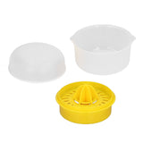 Lemon Squeezer 2 in 1 Juicer Juice Press Yolk Separator PP Hand Tool for Fruit Orange