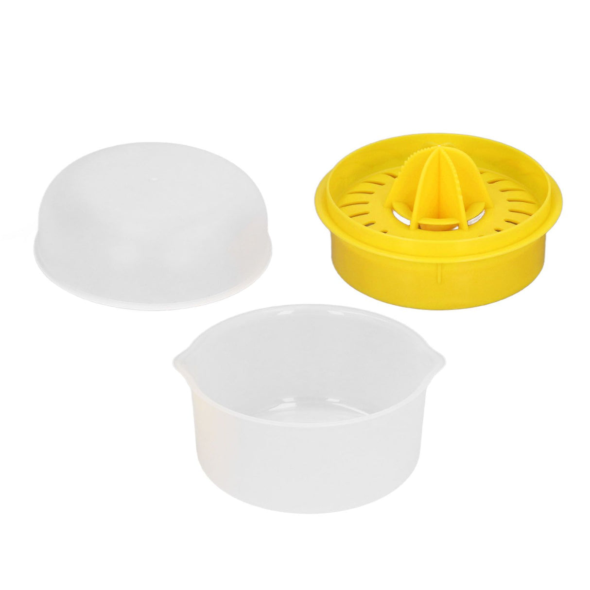 Lemon Squeezer 2 in 1 Juicer Juice Press Yolk Separator PP Hand Tool for Fruit Orange
