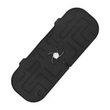 Faucet Handle Drip Catcher Tray Durable Silicone Sink Faucet Mat for Kitchen Bathroom Apartment Hotel Black - Side View
