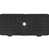 Faucet Handle Drip Catcher Tray Durable Silicone Sink Faucet Mat for Kitchen Bathroom Apartment Hotel Black
