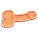 Aperitif Board 9.4in Eco Friendly Wood Nontoxic Odorless BPA Free Large Space Charcuterie Board for Aperitifs Cheese Left - Side View