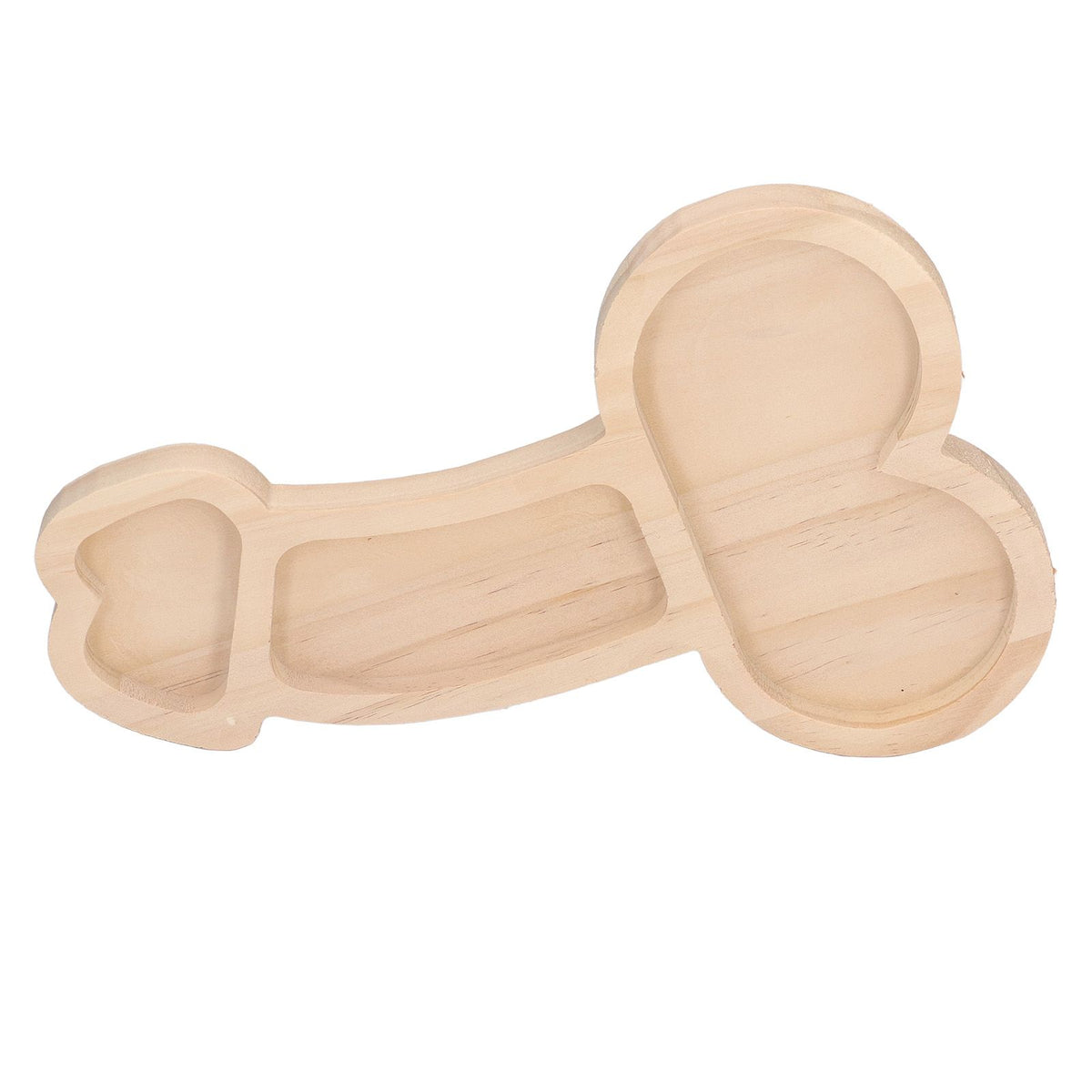 Novelty Aperitif Board 24cm 3 Part BPA Free Cheese Plate Beech Wood Practical Food Platter for Gift Housewarming Party Right
