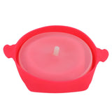 Microwavable Popcorn Bowl with Transparent Lid and Handle Collapsible Silicone Popcorn Maker for Home Rose Red