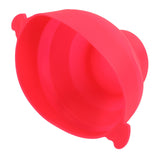 Microwavable Popcorn Bowl with Transparent Lid and Handle Collapsible Silicone Popcorn Maker for Home Rose Red - Extra Image