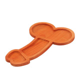 Aperitif Board 15.7in Eco Friendly Wood Nontoxic Odorless BPA Free Large Space Charcuterie Board for Steak Deli Cake Right - Rear View