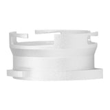54mm Coffee Portafilter Dosing Funnel Aluminum Alloy Rotatable Dosing Funnel for Coffee Machine Silver - Top-Down View