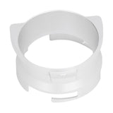 54mm Coffee Portafilter Dosing Funnel Aluminum Alloy Rotatable Dosing Funnel for Coffee Machine Silver - 45-Degree Angle