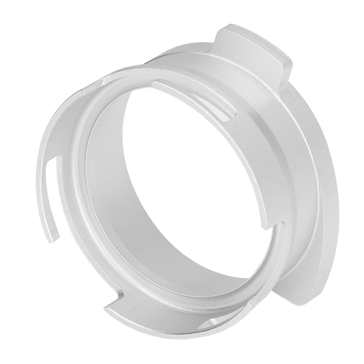 54mm Coffee Portafilter Dosing Funnel Aluminum Alloy Rotatable Dosing Funnel for Coffee Machine Silver