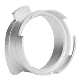 54mm Coffee Portafilter Dosing Funnel Aluminum Alloy Rotatable Dosing Funnel for Coffee Machine Silver