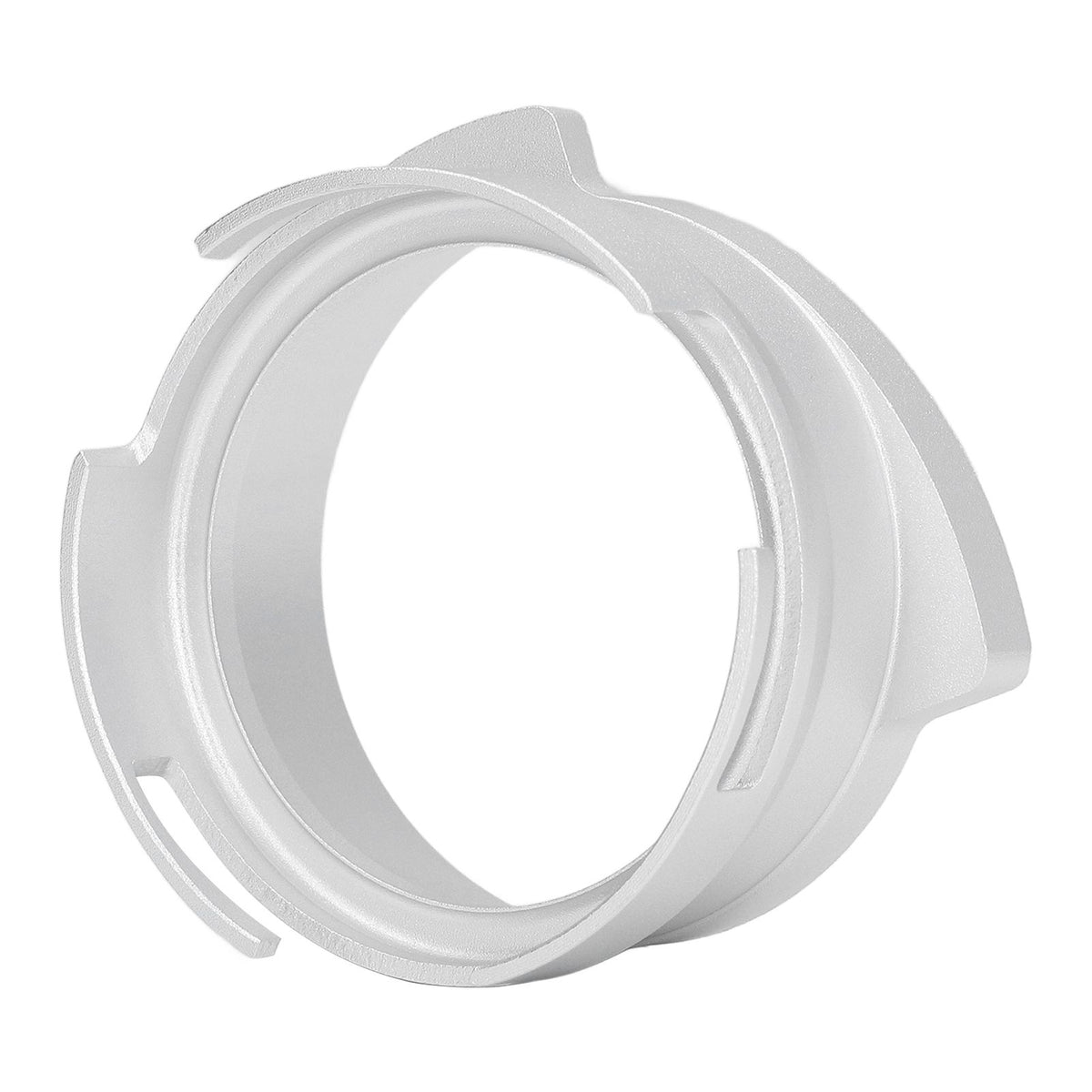 54mm Coffee Portafilter Dosing Funnel Aluminum Alloy Rotatable Dosing Funnel for Coffee Machine Silver