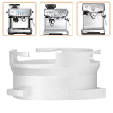 54mm Coffee Portafilter Dosing Funnel Aluminum Alloy Rotatable Dosing Funnel for Coffee Machine Silver