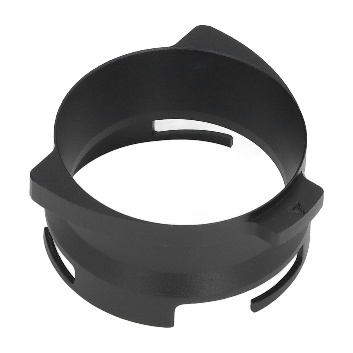 54mm Coffee Portafilter Dosing Funnel Aluminum Alloy Rotatable Dosing Funnel for Coffee Machine Black