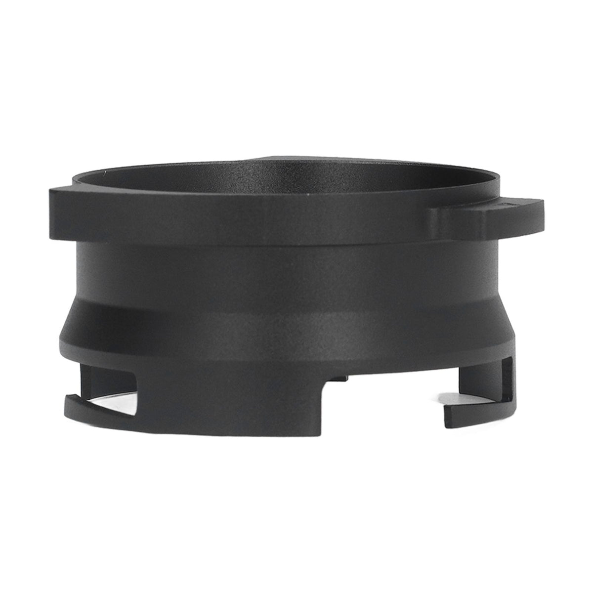 54mm Coffee Portafilter Dosing Funnel Aluminum Alloy Rotatable Dosing Funnel for Coffee Machine Black