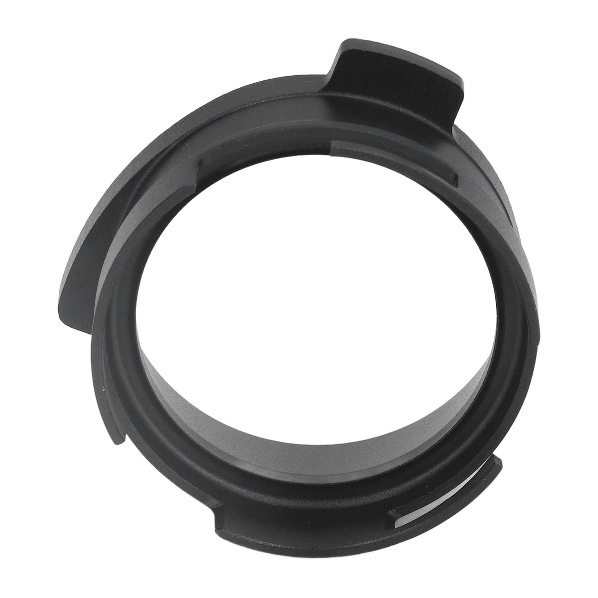 54mm Coffee Portafilter Dosing Funnel Aluminum Alloy Rotatable Dosing Funnel for Coffee Machine Black