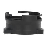 54mm Coffee Portafilter Dosing Funnel Aluminum Alloy Rotatable Dosing Funnel for Coffee Machine Black