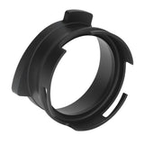 54mm Coffee Portafilter Dosing Funnel Aluminum Alloy Rotatable Dosing Funnel for Coffee Machine Black