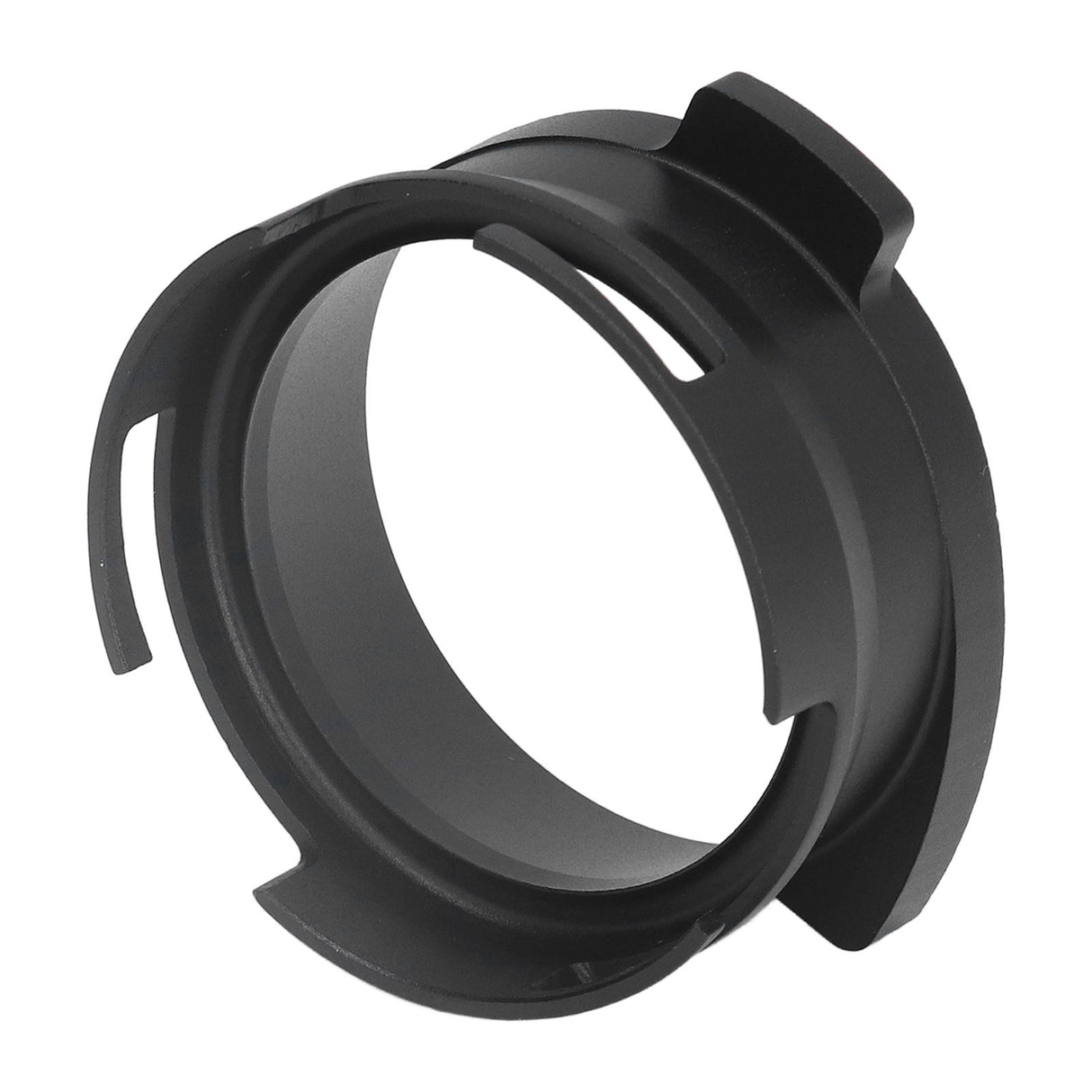 54mm Coffee Portafilter Dosing Funnel Aluminum Alloy Rotatable Dosing Funnel for Coffee Machine Black