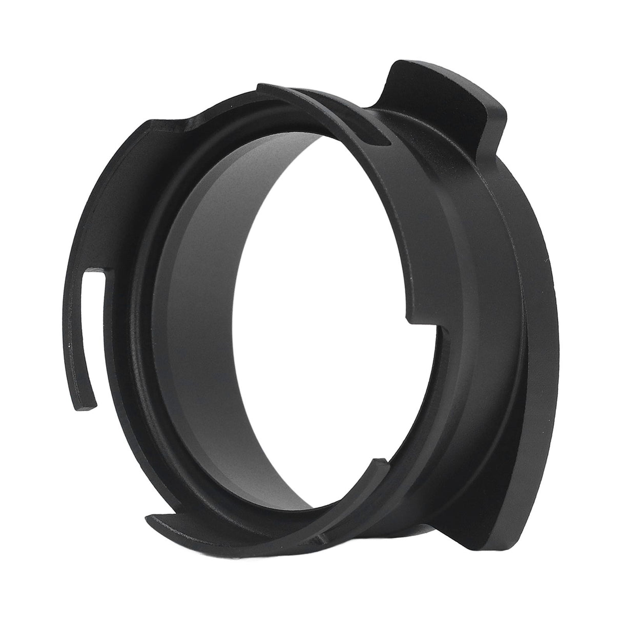 54mm Coffee Portafilter Dosing Funnel Aluminum Alloy Rotatable Dosing Funnel for Coffee Machine Black