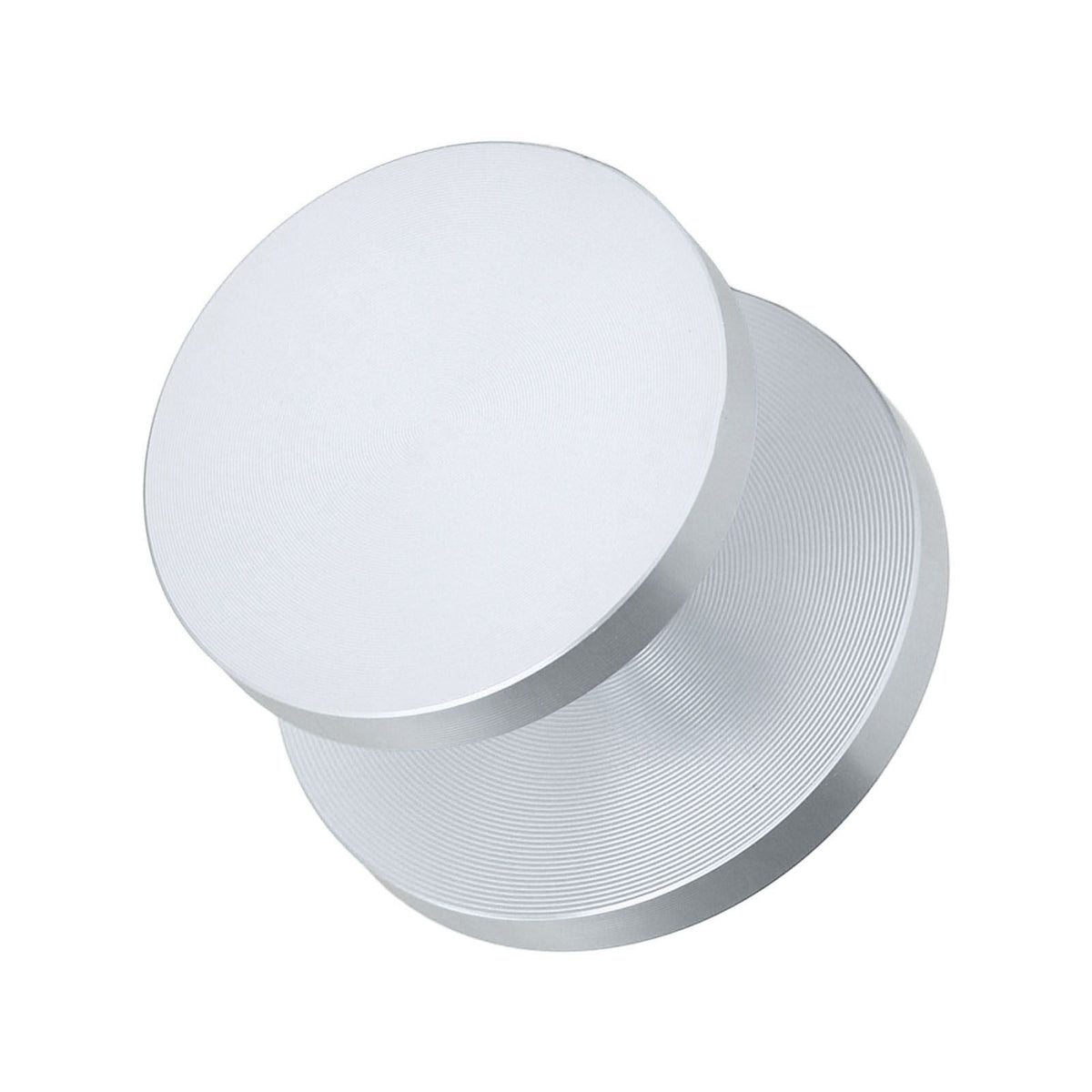 Double Head Coffee Powder Tamper Non Corrosive Aluminum Dual Sided Coffee Powder Hammer for Coffee Silver