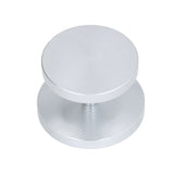 Double Head Coffee Powder Tamper Non Corrosive Aluminum Dual Sided Coffee Powder Hammer for Coffee Silver