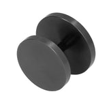 Double Head Coffee Powder Tamper Non Corrosive Aluminum Dual Sided Coffee Powder Hammer for Coffee Black - Close-Up Angle