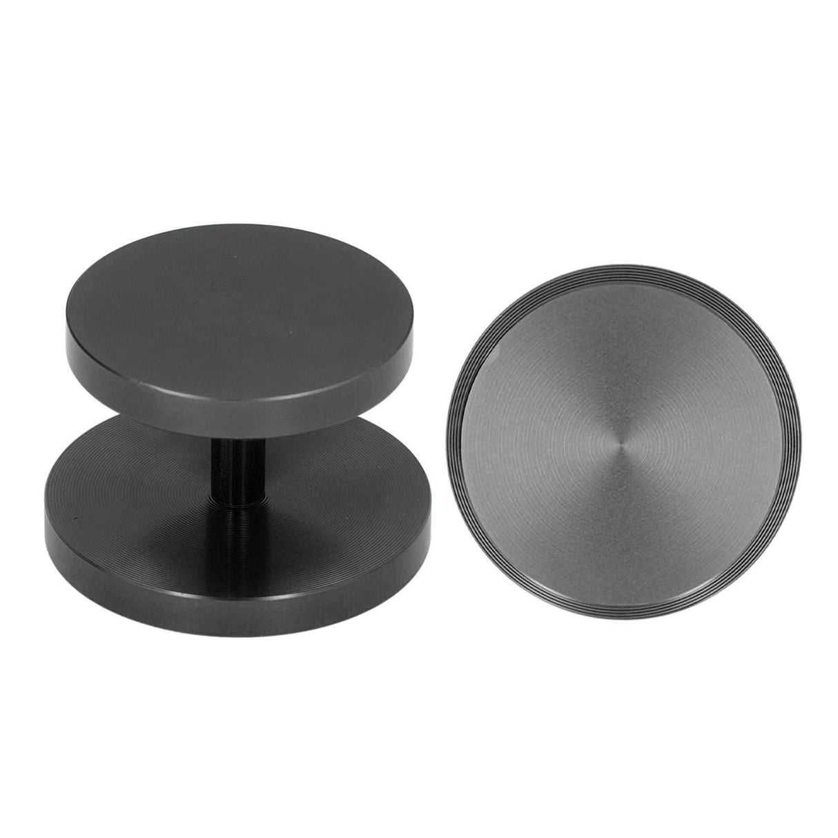 Double Head Coffee Powder Tamper Non Corrosive Aluminum Dual Sided Coffee Powder Hammer for Coffee Black