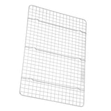 Checkered Cooling Rack 304 Stainless Steel Grid Deformation Resistance Baking Wire Rack for Home Bakery Bread Cake Cooky - Front View