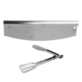 Pizza Cutter Food Grade Stainless Steel High Sharpness Ergonomic Design Rocking Pizza Cutter with Tong for Pizza Cake - Low Angle