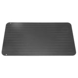 Kitchen Quick Thawing Plate Aluminum Defrosting Tray Cutting Board for Frozen Meat Seafood - Front View