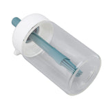 Press Control 2 in 1 Oil Bottle Dispenser Kitchen Glass Oil Bottle with Silicone Brush 230ml Dark Green
