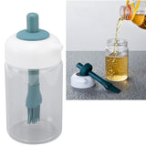 Press Control 2 in 1 Oil Bottle Dispenser Kitchen Glass Oil Bottle with Silicone Brush 230ml Dark Green - Extra Image